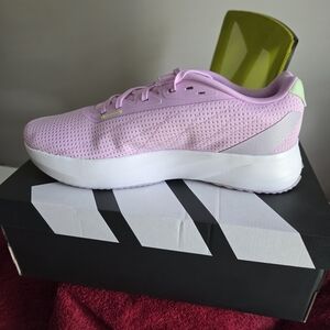 adidas Women's Light Pink Athletic Sneakers with Mint Heel Accent